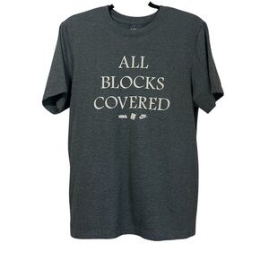 Nike The Nike Tee All Blocks Covered TShirt Grey & White Size Small